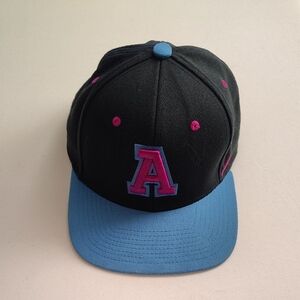 adidas Black and Blue Hat with Pink Accents